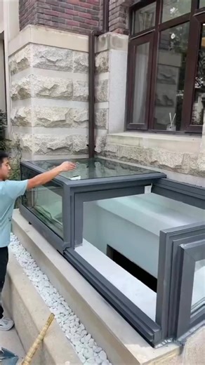 Glazing Vision Sliding Box Rooflight Skylight for Terrace Access