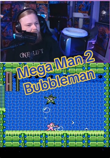 Howdy everyone! I’m still a little sick but here’s another upload from our Mega Man 2 Robot Master series. This is Bubbleman, I’ve always felt like his stage was infinitely more difficult than he is lol. The full play through is available on my YouTube channel. Thanks for watching! #bigdumbcatgaming #retrogaming #megaman #nintendo #nes