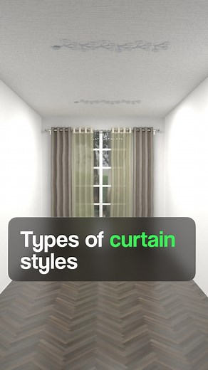 17K views · 48 reactions | Types of curtains you should know 犯 ✨...