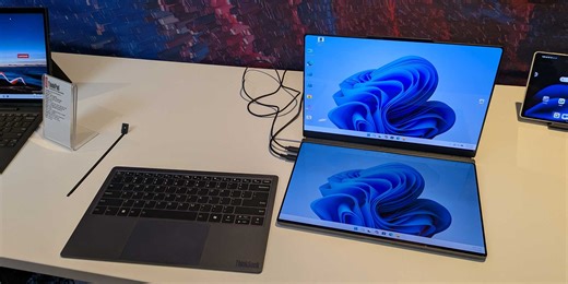 Lenovo shows laptop with removable screen, keyboard, ports