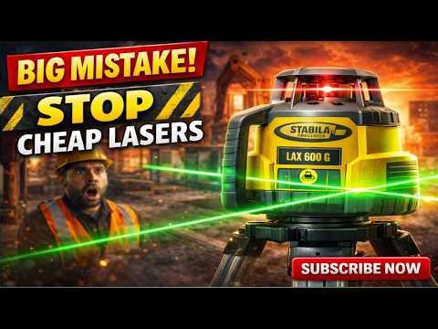 BIG MISTAKE! STOP Using Cheap Laser Levels (LAX 600 G Review) |A I buildPro insight #tools