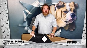 Bulldog Cases Elite Rifle Case, Black with Tan Trim, 52"