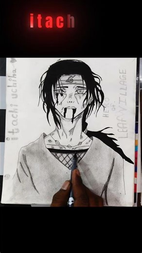Best itachi sketch in the world #narutoshippuden #art #itachi #sketch #animecharacter #artwork