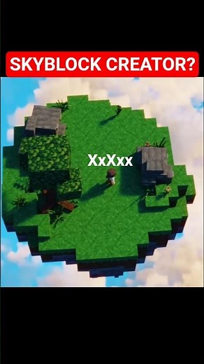 How Created The SkyBlock Map In Minecraft 🤔|| #minecraft #minecraftskyblock #minecraftpe