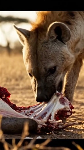 Hyenas Can Crush Solid Bone #wildlifedocumentary #wildlife