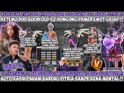 PART2 ACAKACAK TIMCODE PAKAI SET BOT KETEMU DUO BUCIN SONGONG GUA DIHINA GA LAKU & DI PAMERIN EVO!!😱