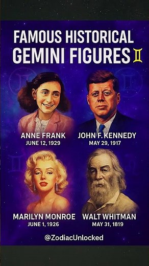 4 Legendary Geminis Who Changed History 📜♊