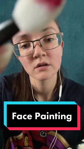 Face painting 🥰🎨 #asmr #asmrtiktoks #asmrcommunity #asmr_tingles #facepaintingasmr