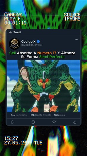 Cell Absorbe A Numero 17 Y Alcanza Su Forma Semi-Perfecta #dragonballz
