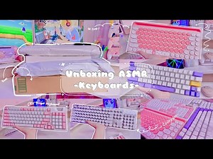 POV ASMR UNBOXING Keyboards & Typing Sounds￼ Clicky ft Marvo, HUO JI, DASFUDE, & Punkston