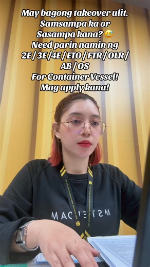 57K views · 1.1K reactions | Hiring For Container Vessel Nov- Dec 2025 Deployment 2E 3E 4E ETO FTR OLR / Motorman AB OS Tara na mga Sir! Report na! Location: PTC BUILDING First Maritime Place Bagtikan st. Makati #jobhiring #SEAMAN #employmentopportunity #containervessel #msccargo | Tisay Says | Facebook