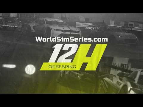 🏁 LIVE: Sebring 12 Hours | WorldSimSeries Endurance Event | GT-M & MX5 Multi-Class | PART 1