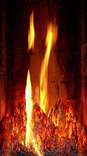 Close fireplace crackle #relax #asmr #sleep