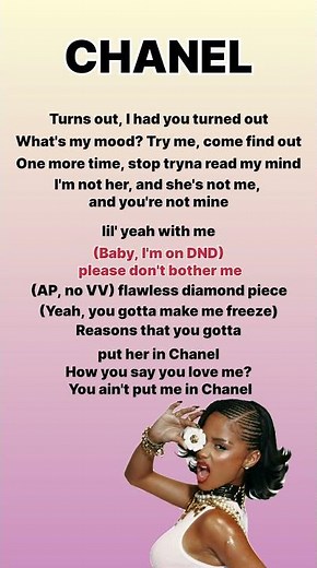 CHANEL Lyrics - Tyla | #lyrics #tyla #songlyrics #englishsongs #fypシ