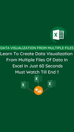 Ikhlas Ansari on Instagram: "Data Visualization From Multiple Excel Files 🔥| Excel Tips | Excel Tricks | Excel Shortcuts. . . . . . Learn To Create Data Visualization From Multiple Excel Files Of Data From One Folder In Ms Excel In Just 60 Seconds Must Watch Till End !!...... Very Important For Every Excel Users Must Watch It Guys. . . . . . #excel #exceltips #exceltricks #excelskills #datavisualization #dataanalysis #datamanagement #powerquery #exceltraining #spreadsheets #reels"