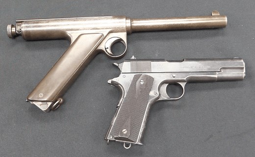 Maxim-Silverman .455 Caliber Behemoth of a Pistol - Forgotten Weapons