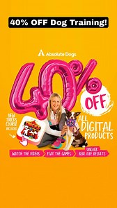 It’s the Boxing Day SALE you DON’T want to miss! 🏷️🎁 An EPIC 40% OFF all digital products in the AbsoluteDOGS store! 😲 https://absolute-dogs.com/shop/online-courses/ Do you want to UP your dog training game 🏆 or bring in a bit more sparkle ✨to your dog training? Maybe you want to try something new? (your dog is saying YES PLEASE🐶!) We’ve got just the thing! TWO BRAND NEW courses released THIS WEEK for you! 😲 Drum roll please…🥁 ✨It’s the Engagement Disengagement Badge! (40% OFF!) This is a