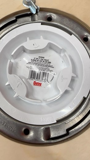10K views · 17 reactions | Oatey Easy Tap Closet Flange with built in test cap  . Test cap holds head pressure up to 30 feet and can easily break out, eliminating the possibility of falling down the DWV line  . Available in a variety of materials and styles. | Oatey | Facebook