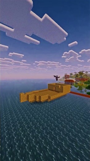 #TIMELAPSE: START to FINISH wooden ship build #minecraft #shorts
