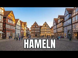 Hameln Old Town Pied Piper Сhimes Half-timbered houses Lower Saxony Germany #Hameln