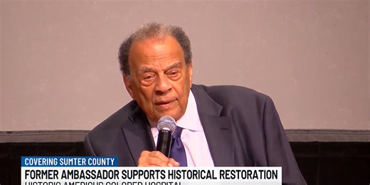 Civil Rights leader Andrew Young visits GSW to support restoration of historic hospital in Americus