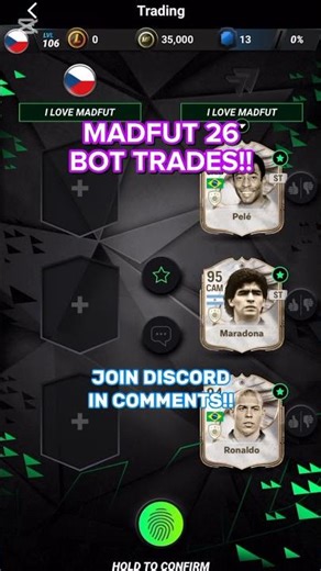 MADFUT 26 BOT TRADES!! #bottrades #fifa #bt #madfut #free #ultimateteam #sbc #footbal #MF26 #SMOQ