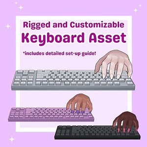 Customizable Vtuber Keyboard Asset: Animated Typing Hand (PDF Guide Included - Etsy