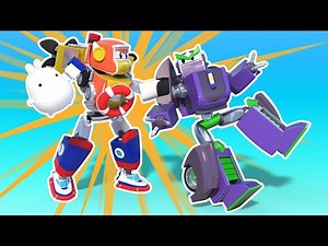 AUTO SUPER ROBOT detiene el ROBO de JUGUETE!