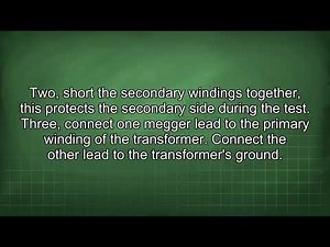 Megger Testing Flood Damaged Wires and Transformers Safely