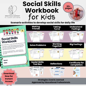 ASocial Skills Workbook Scenarios Activities Executive Function Boost Confidence