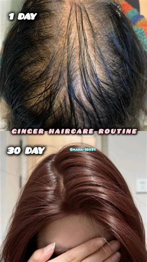 Ginger Haircare Routine 🍂 | Healthy & Shiny Hair Naturally