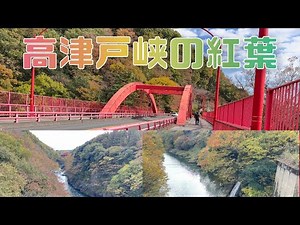 群馬県みどり市大間々町【高津戸峡遊歩道】紅葉見頃