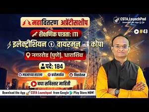 Mahavitaran Apprentice Bharti 2026 | Dharashiv 140 + Pune 44 Posts | ITI Electrician Wireman COPA