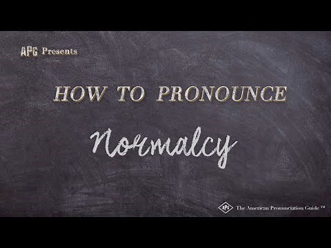 How to Pronounce Normalcy (Real Life Examples!)