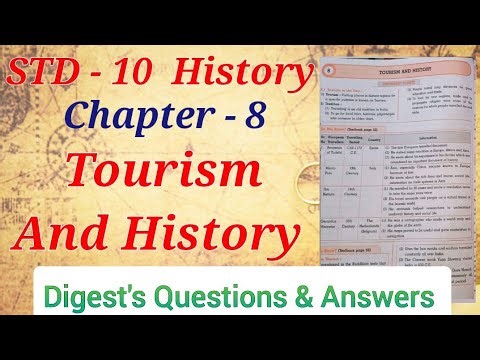 Std 10 | History | Lesson 8 | Tourism and History | Digest's Answers | Maharashtra Board