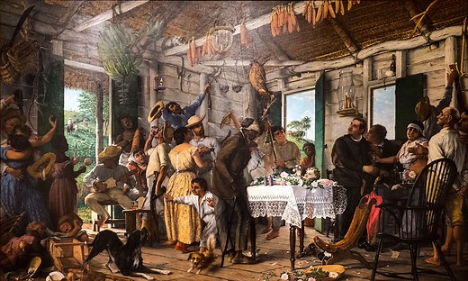 El Velorio - Francisco Oller (c. 1893) — G E O • I S L A