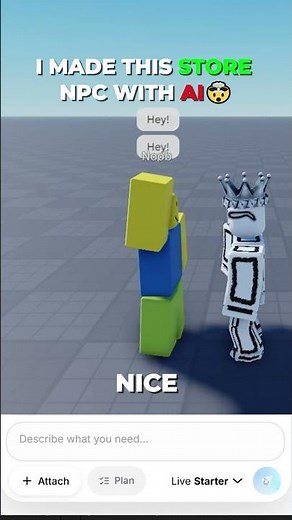 How I Made a Working Store NPC with AI in Roblox! 🤯🛒 #roblox #robloxdev