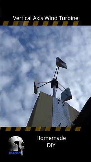 ⚡ DIY Vertical Axis Wind Turbine Generator Homemade Power Generator! #diy #engineering #electricity