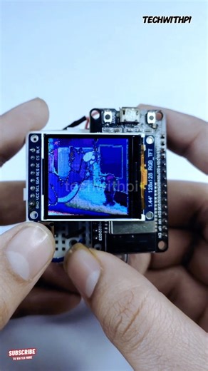 esp32 based gif player using tft display best fun 😊 #esp32 #tft #display #ST7735S