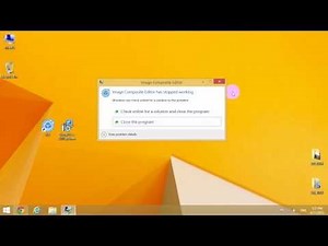 How to fix "Image Composite Editor Has Stopped Working" error