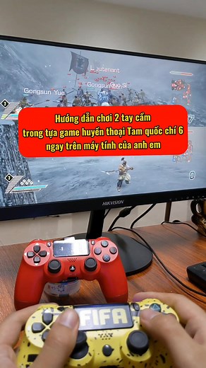 Hướng dẫn chơi 2 người bằng tay cầm trong game tam quốc chí 6, tựa game huyền thoại của ps2 ngay trên máy tính #tiemgamepc #taycamtiemgamepc #tamquoc #dynatywarriors