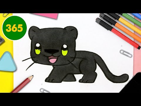 HOW TO DRAW A CUTE PANTHER KAWAII