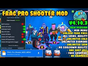 Frag Pro Shooter MOD APK v4.10.3 | Unlock All Characters Skins | Latest Version Terbaru | Mod Menu