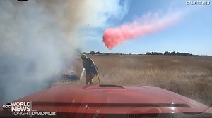 44K views · 393 reactions | FIRE FIGHT: Dash cam video released by firefighters in California shows ground and air crews working together to battle a wildfire burning in Placer County, with officials saying the fire is now 100 percent contained. https://bit.ly/2m1Omtc | ABC World News Tonight with David Muir | Facebook