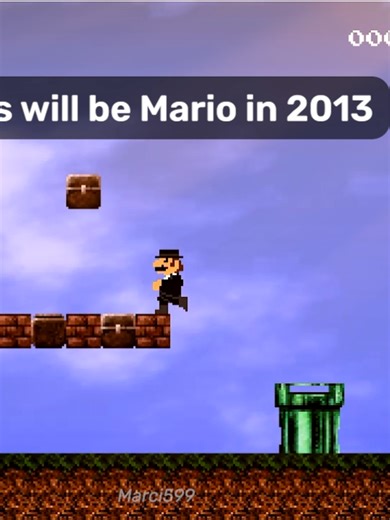 This will be Mario in 2013 #mario #mariomultiverse #mm #superfanmademariobros #sfmb #smbr #supermarioin2013 #mario2013 #meme Recorded in Mario Multiverse