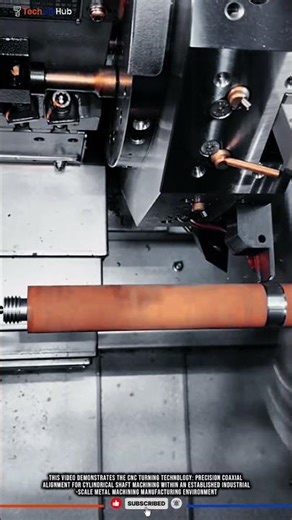 CNC Turning Technology: Precision Coaxial Alignment for Cylindrical Shaft Machining #tech