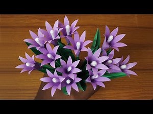 Easy Ideas of Small Paper Flowers Making Tutorial | Beautiful Paper Flower | DIY Paper Craft