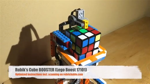 乐高机器人还原三阶魔方7