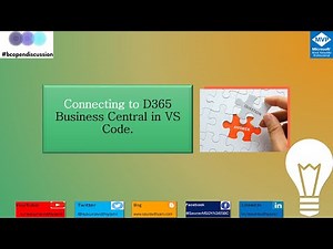 How Do I - connect VS Code to #msdyn365bc Online?