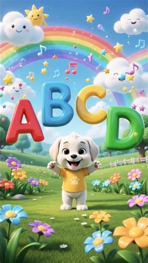 🎵 Learn ABCD with Toto! Fun Alphabet Song for Kids 🌈🍎 #kidslearning #morningvibes #nurseryrhymes